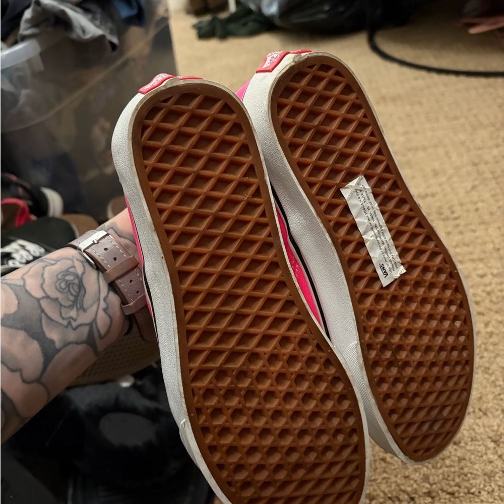 Vans Slip-On Sneakers Hot Pink Canvas - Picture 2 of 3